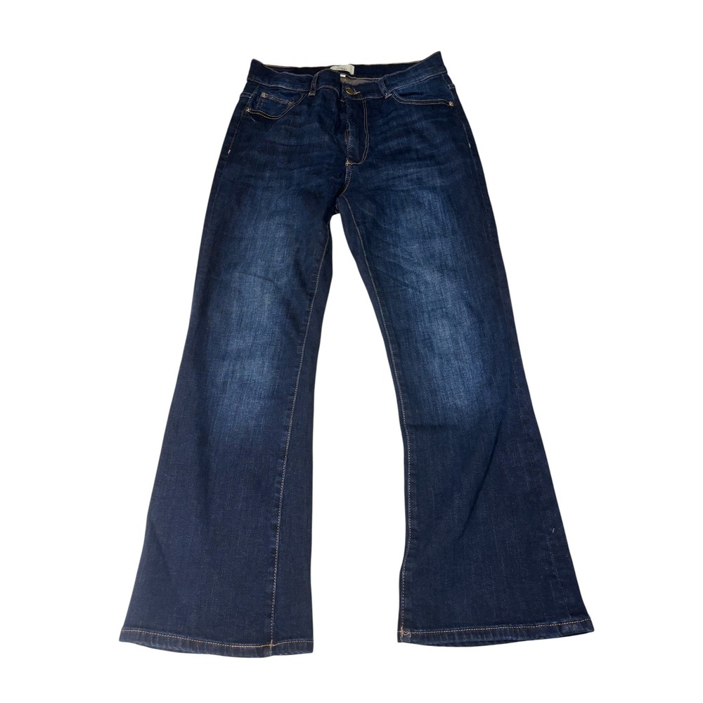 DL1961 Bridget Boot High Rise Instasculpt Crop Jeans Thunderbird Womens 30X27